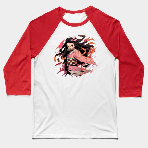 nezuko Baseball T-Shirt by skatermoment